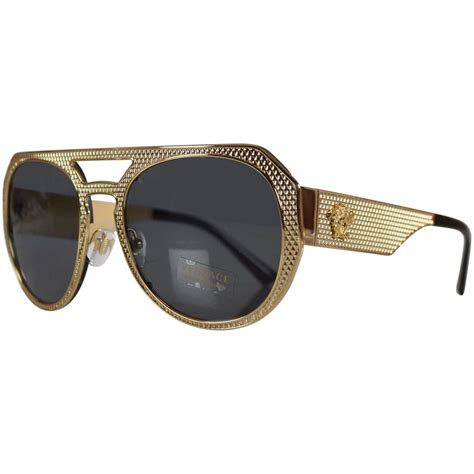 versace clear and gold frames|gold frame versace sunglasses.